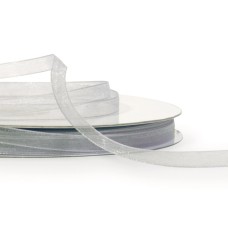Organza Ribbon , Silver, 1/4 Inch x 25 Yards (1 Spool) SALE ITEM